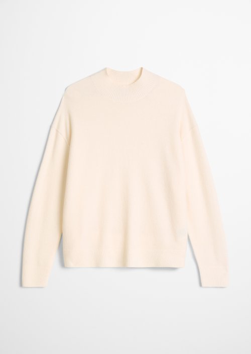 Knitted sweater regular — White Blush