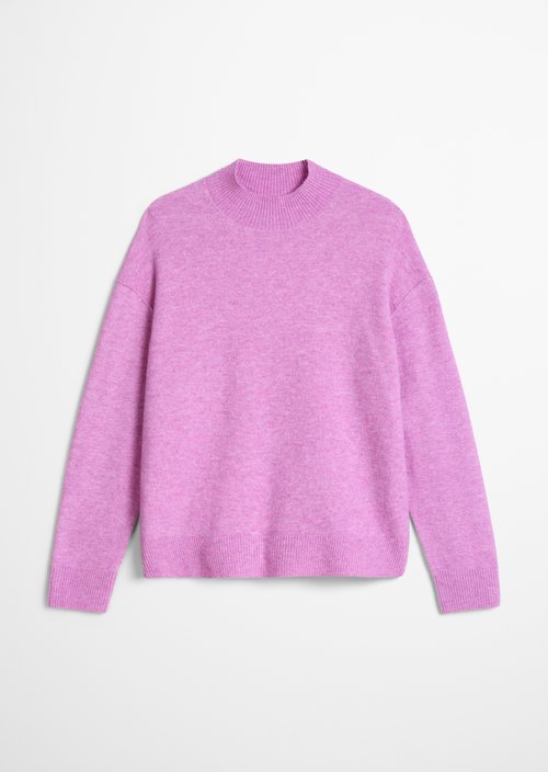 Knitted sweater regular — Medium Pink