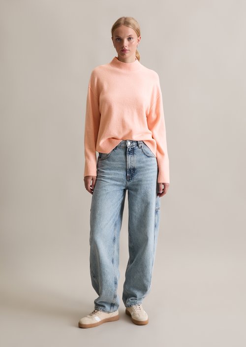 Knitted sweater regular — Rose Powder
