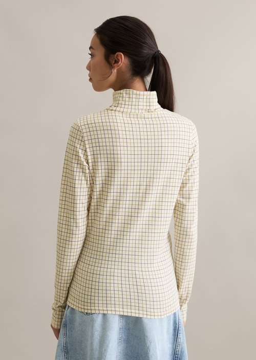 Turtleneck longsleeve slim — Offwhite