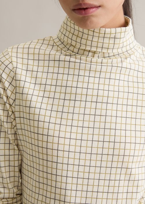 Turtleneck longsleeve slim — Offwhite
