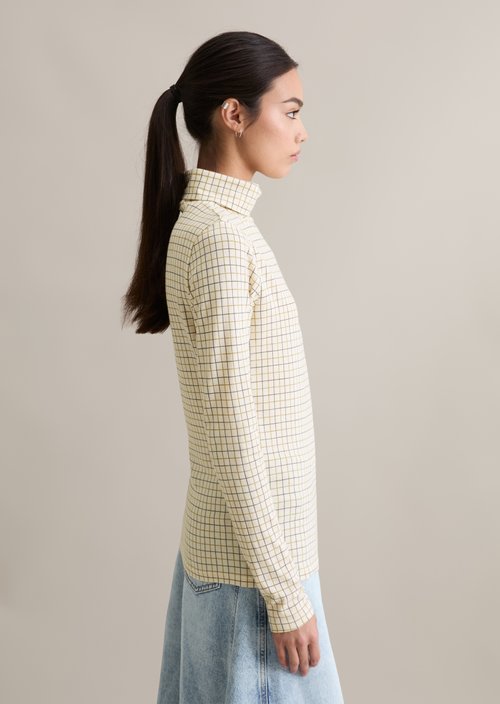 Turtleneck longsleeve slim — Offwhite