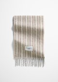 Woven scarf made from a cuddly alpaca wool mix - beige | Scarfs