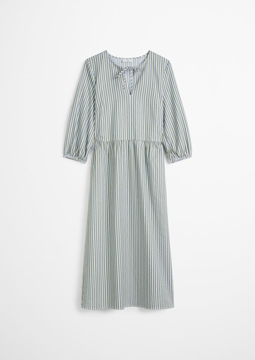 Regular striped dress — Light Green