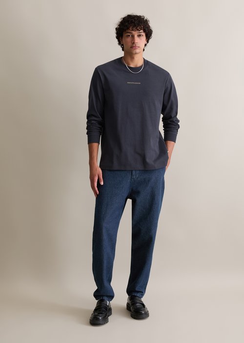 DfC Heavy Weight Longsleeve relaxed — Blue Depths
