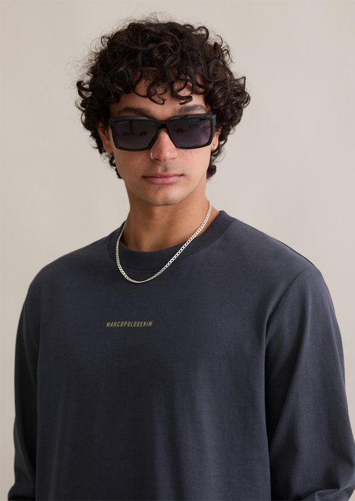 DfC Heavy Weight Longsleeve relaxed — Blue Depths