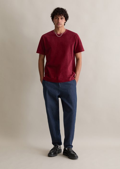 DfC T-Shirt relaxed — Deep Burgundy