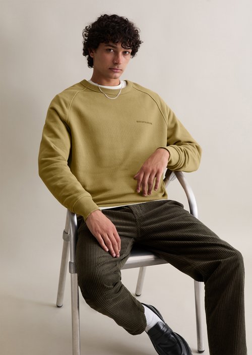 Relaxed sweatshirt — Pale Khaki