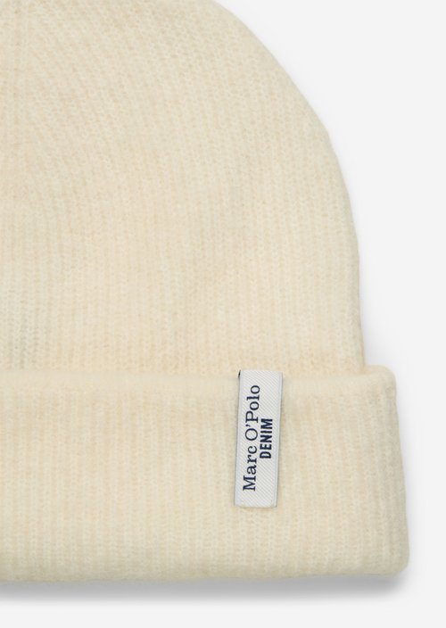 Knitted cap — White Blush (alternate view)