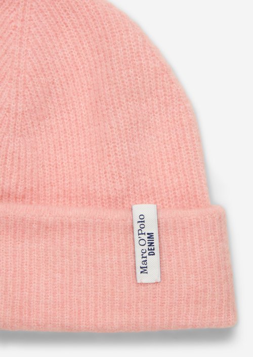 Knitted cap — Rose Powder (alternate view)
