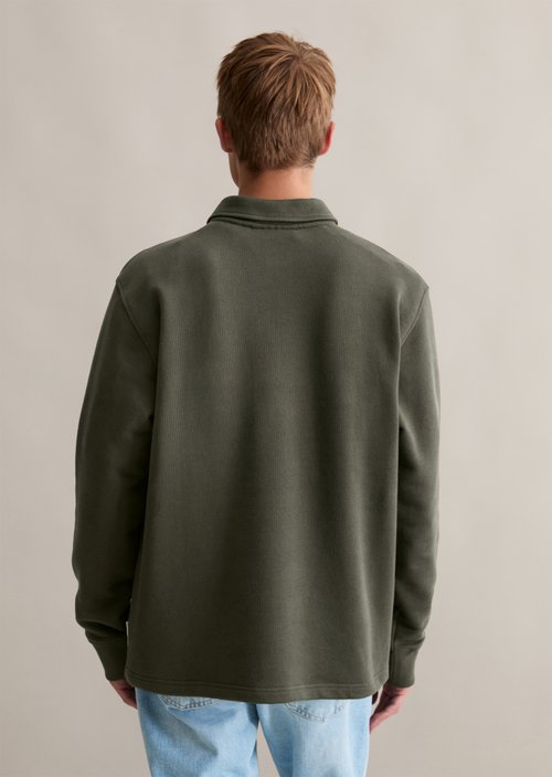 Polo sweatshirt relaxed — Pineneedle