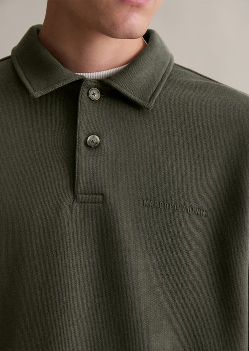 Polo sweatshirt relaxed — Pineneedle