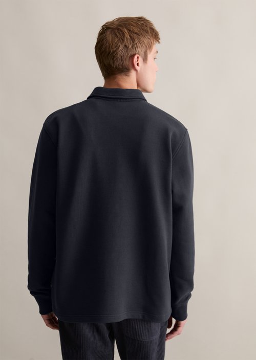 Polo sweatshirt relaxed — Blue Depths