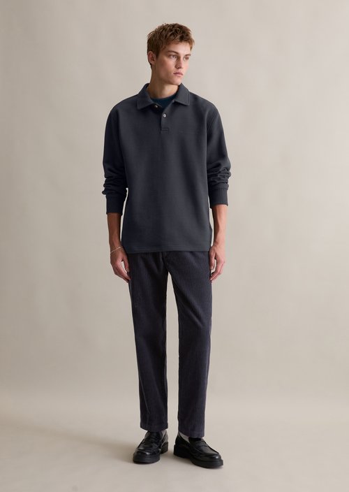 Polo sweatshirt relaxed — Blue Depths