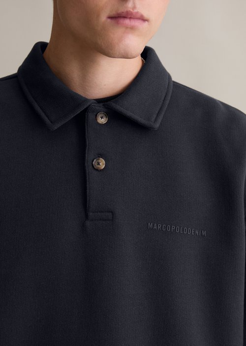 Polo sweatshirt relaxed — Blue Depths
