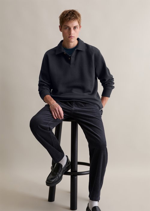 Polo sweatshirt relaxed — Blue Depths