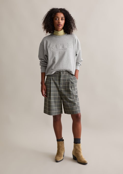 Relaxed sweatshirt — Stone Melange