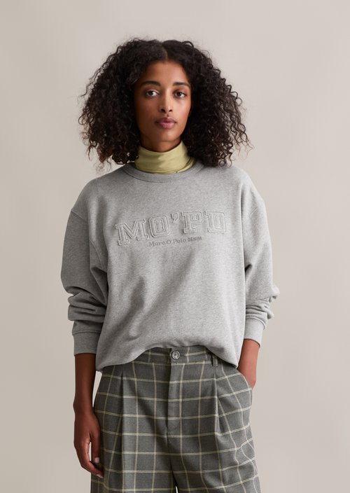 Relaxed sweatshirt — Stone Melange
