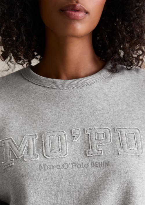 Relaxed sweatshirt — Stone Melange