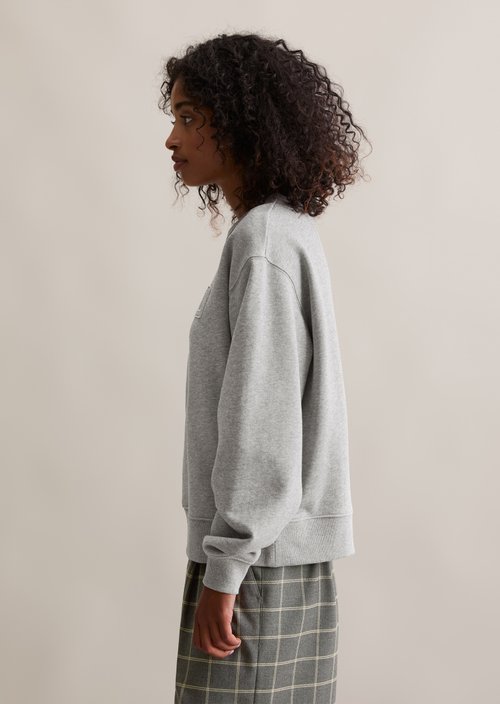 Relaxed sweatshirt — Stone Melange