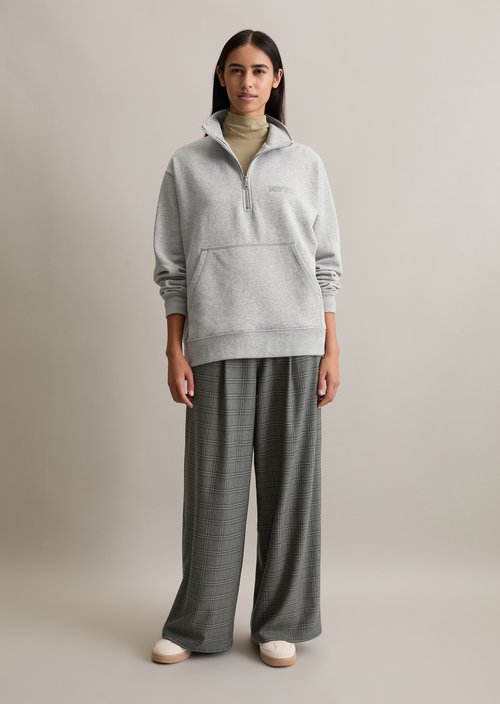 Troyer sweatshirt relaxed — Stone Melange