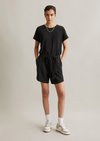 Marc O'Polo Kort algemeen relaxed, Dames, zwart, S, 95% Katoen, 5% Elasthaan