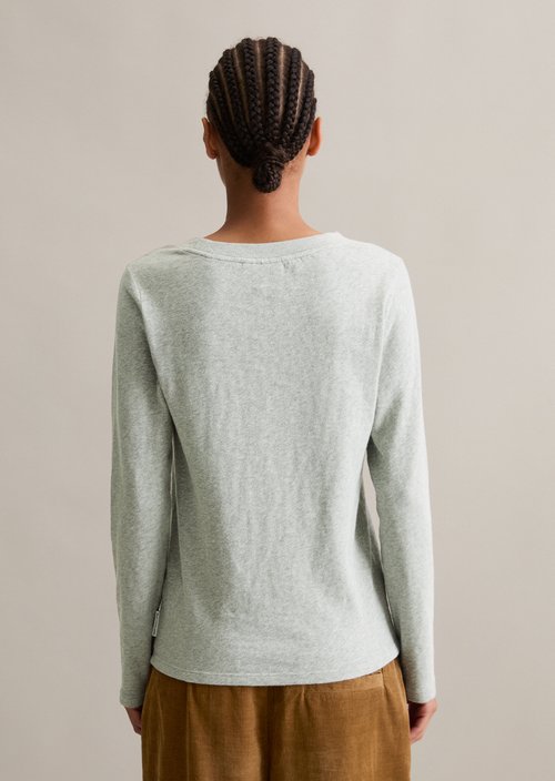 DfC Longsleeve regular — Stone Melange