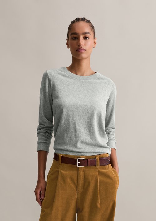 DfC Longsleeve regular — Stone Melange