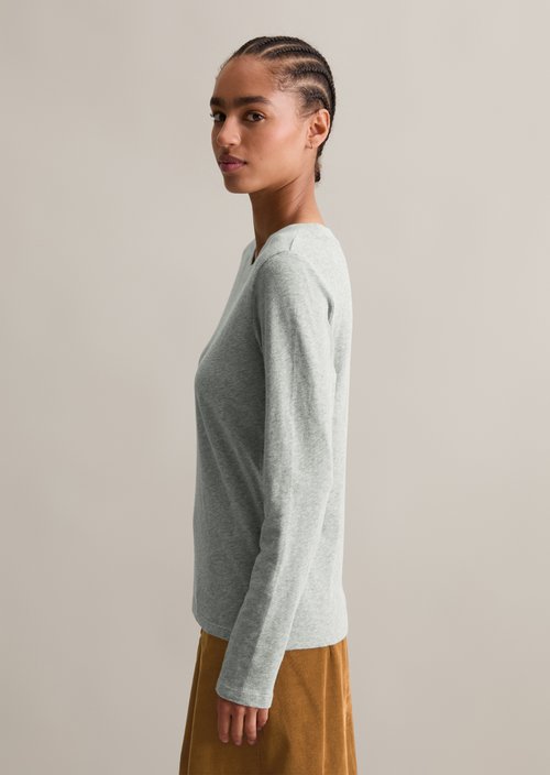 DfC Longsleeve regular — Stone Melange