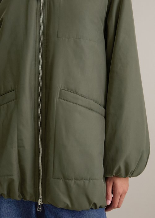 Oversized aviator-style blouson jacket — Pineneedle