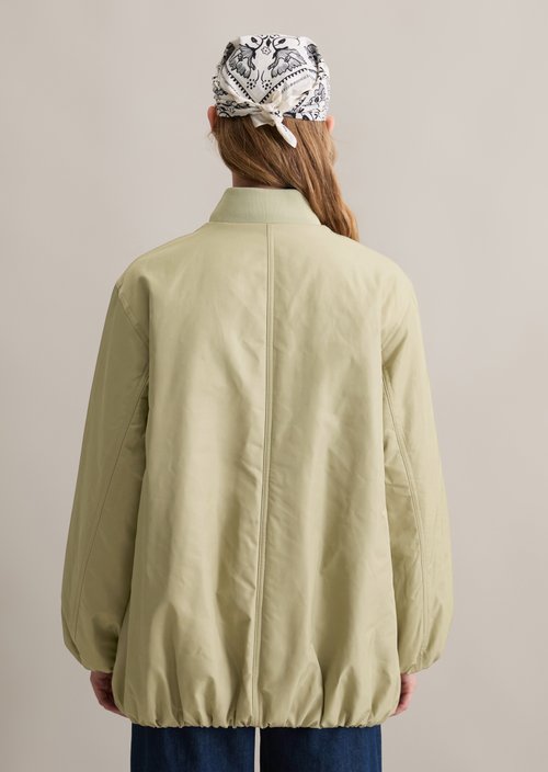 Oversized aviator-style blouson jacket — Artichoke Leaf