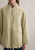 Oversized aviator-style blouson jacket made from recycled