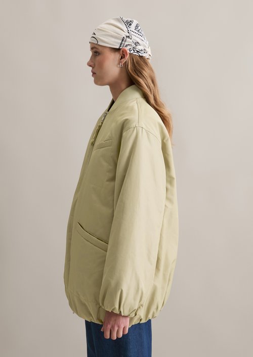 Oversized aviator-style blouson jacket — Artichoke Leaf