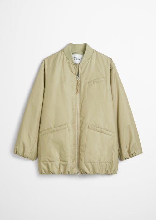 Oversized aviator-style blouson jacket — Artichoke Leaf