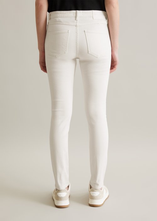 Jeans model Kaj skinny cropped — White