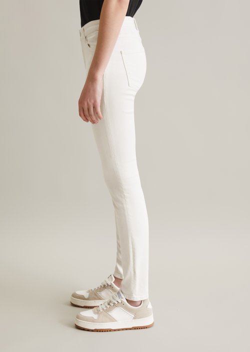 Jeans model Kaj skinny cropped — White