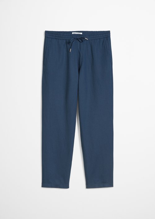 Linen jogger regular — Azurite