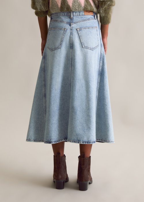 Denim skirt — Light Blue (alternate view)