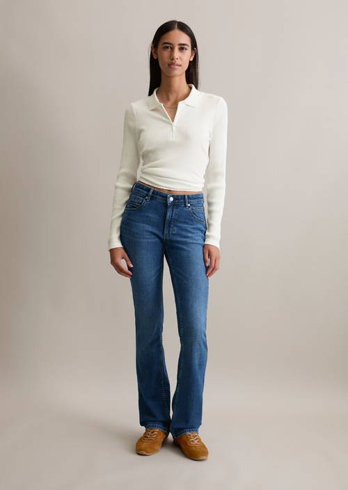 Lee - Denver Jeans Pour Homme Coupe Bootcut Bleu Coton Stretch