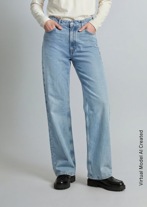 Jeans model Tomma wide — Light Blue