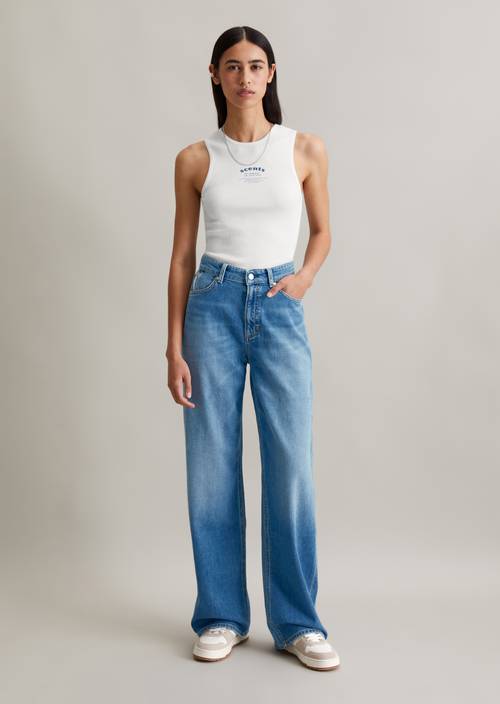 Jeans Model Tomma wide Medium Blue in Frontalansicht