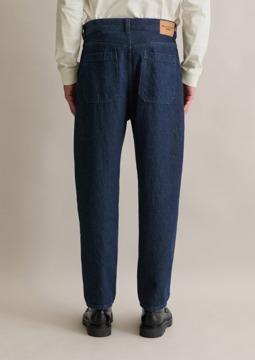 Jeans with European nettle fibers — Dark Blue