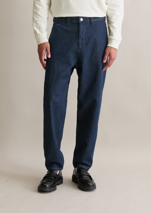 Jeans with European nettle fibers — Dark Blue