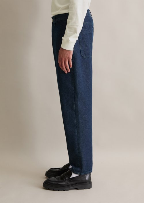 Jeans with European nettle fibers — Dark Blue