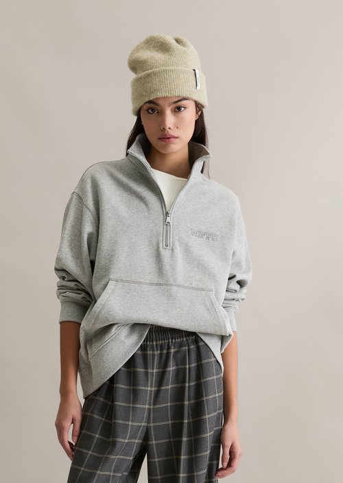Check trousers wide — Dark Grey