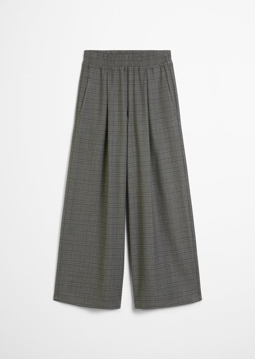 Check trousers wide — Dark Grey