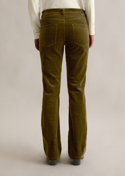 Corduroy pants model Nella bootcut — Burnished Logs