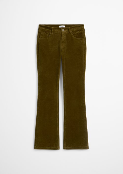 Corduroy pants model Nella bootcut — Burnished Logs