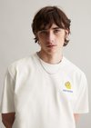 Marc O'Polo T-shirt oversized, Heren, wit, M, 100% Katoen