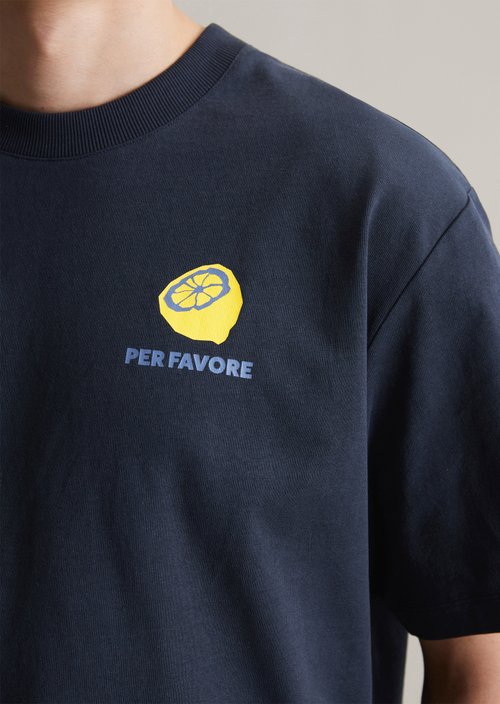 T-shirt oversized — Navy Teal